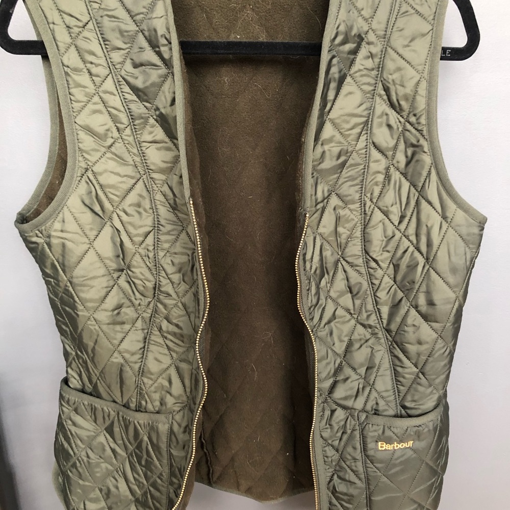 Barbour Quilted Vest in Olive